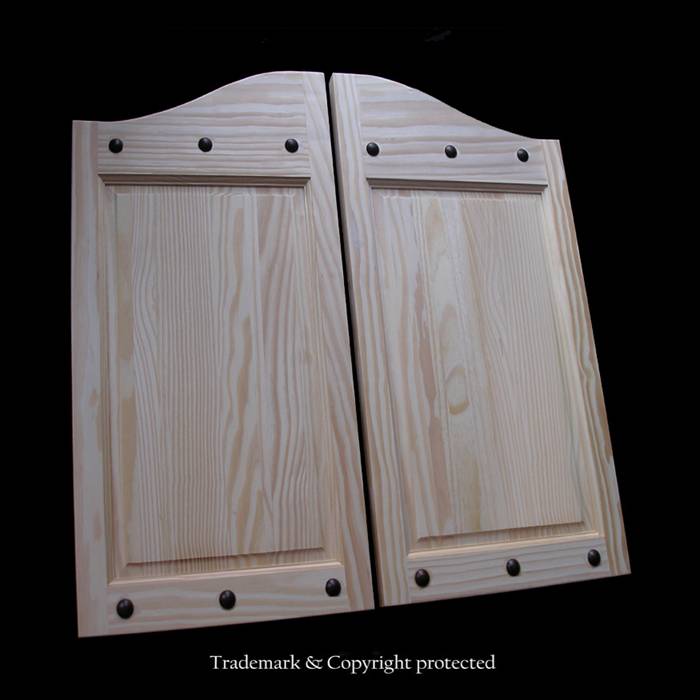 Pine Panel Cafe Door 2/8 Riveted 32